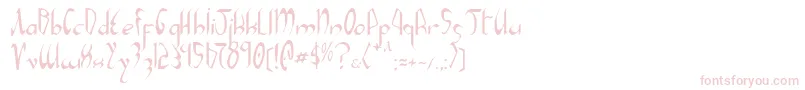 Xaphan Font – Pink Fonts on White Background