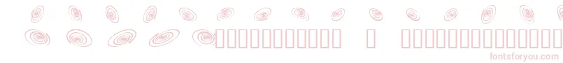 フォントOmegaswirls – 白い背景にピンクのフォント