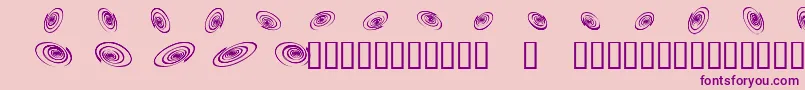 Шрифт Omegaswirls – фиолетовые шрифты на розовом фоне