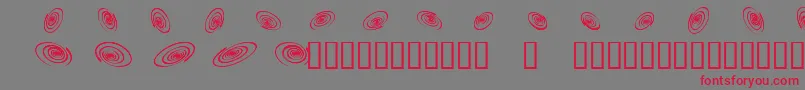 Шрифт Omegaswirls – красные шрифты на сером фоне