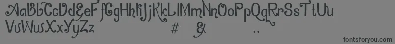 ZamrudKhatulistiwa Font – Black Fonts on Gray Background