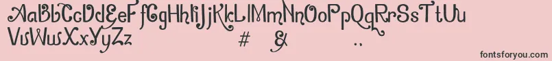 ZamrudKhatulistiwa Font – Black Fonts on Pink Background