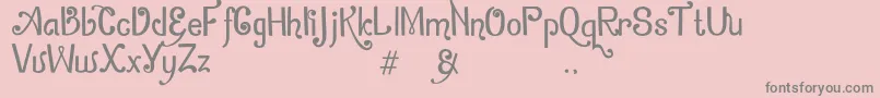 ZamrudKhatulistiwa Font – Gray Fonts on Pink Background