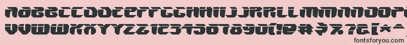 V5AmponWarped Font – Black Fonts on Pink Background