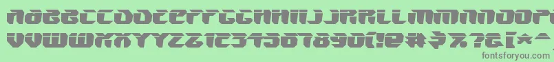 V5AmponWarped Font – Gray Fonts on Green Background