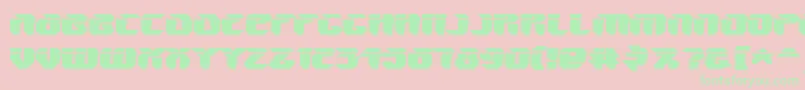 V5AmponWarped Font – Green Fonts on Pink Background