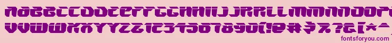 V5AmponWarped Font – Purple Fonts on Pink Background