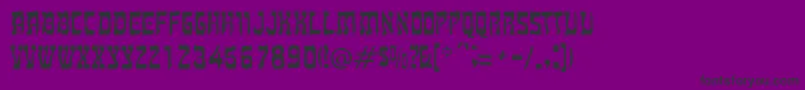 MitzvahRegular Font – Black Fonts on Purple Background