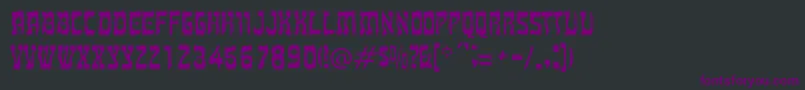 MitzvahRegular Font – Purple Fonts on Black Background