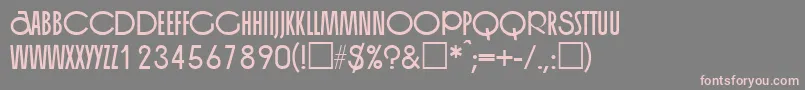 OrganRegular Font – Pink Fonts on Gray Background