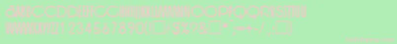 OrganRegular Font – Pink Fonts on Green Background