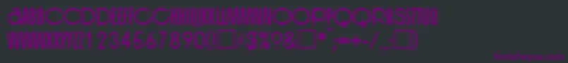 OrganRegular Font – Purple Fonts on Black Background