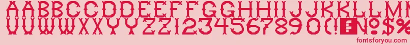 Ringling Font – Red Fonts on Pink Background