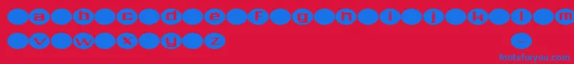 Aylmer Font – Blue Fonts on Red Background