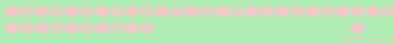 Aylmer Font – Pink Fonts on Green Background