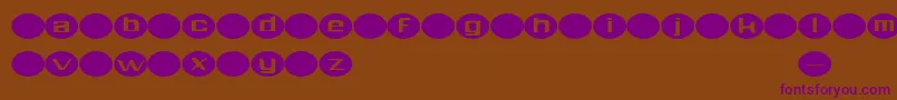 Aylmer Font – Purple Fonts on Brown Background