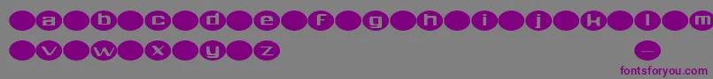 フォントAylmer – 紫色のフォント、灰色の背景