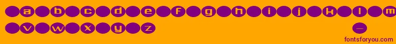 Aylmer Font – Purple Fonts on Orange Background