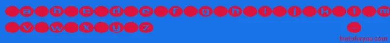 Aylmer Font – Red Fonts on Blue Background