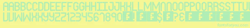 En savoir plus sur la police BlueberryPie Police BlueberryPie – polices vertes sur fond jaune