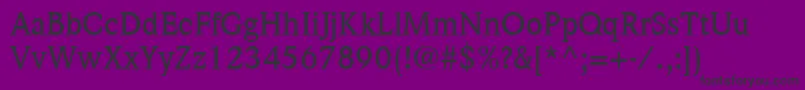 ItcWeidemannLtMedium Font – Black Fonts on Purple Background