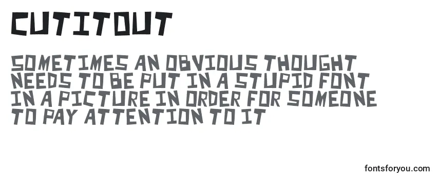 CutItOut -fontin tarkastelu