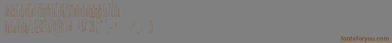 Everglow Font – Brown Fonts on Gray Background