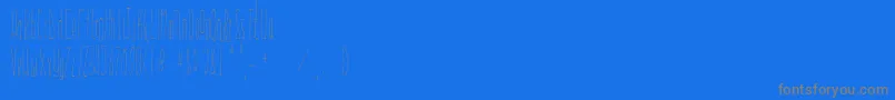 Everglow Font – Gray Fonts on Blue Background