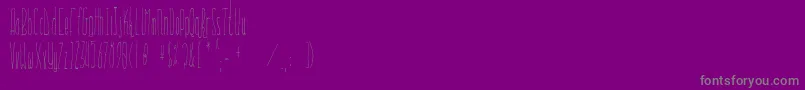Everglow Font – Gray Fonts on Purple Background