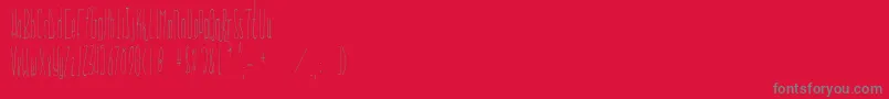 Everglow Font – Gray Fonts on Red Background