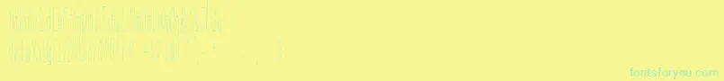 Police Everglow – polices vertes sur fond jaune
