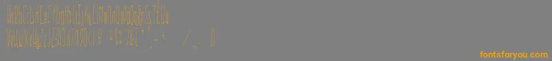 Everglow Font – Orange Fonts on Gray Background