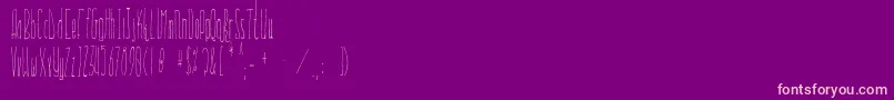 Everglow Font – Pink Fonts on Purple Background