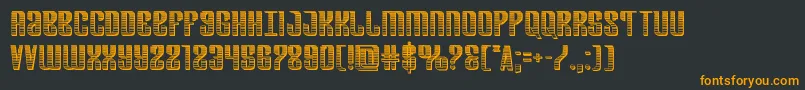 Departmenthchrome Font – Orange Fonts on Black Background