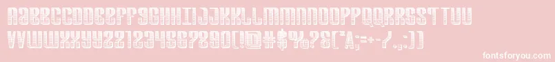 Departmenthchrome Font – White Fonts on Pink Background