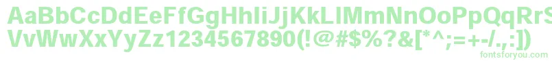 HeiseikakugostdW9 Font – Green Fonts on White Background