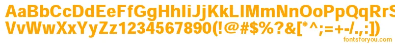 HeiseikakugostdW9 Font – Orange Fonts on White Background