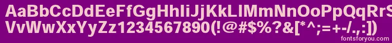 HeiseikakugostdW9 Font – Pink Fonts on Purple Background