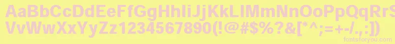 Weitere Informationen zur HeiseikakugostdW9-Schriftart HeiseikakugostdW9-Schriftart – Rosa Schriften auf gelbem Hintergrund