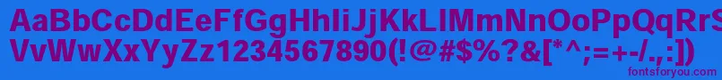 HeiseikakugostdW9 Font – Purple Fonts on Blue Background