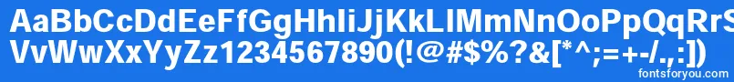 フォントHeiseikakugostdW9 – 青い背景に白い文字