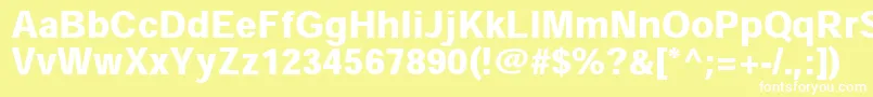 フォントHeiseikakugostdW9 – 黄色い背景に白い文字