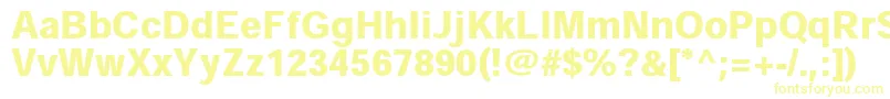 HeiseikakugostdW9 Font – Yellow Fonts on White Background