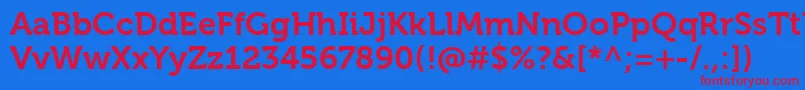 MuseoForDellBold Font – Red Fonts on Blue Background