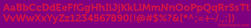 MuseoForDellBold Font – Red Fonts on Purple Background