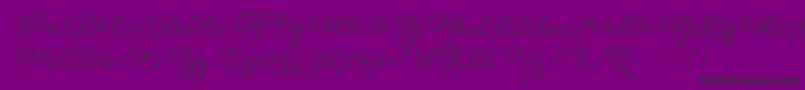 GravuraLetPlain.1.0-Schriftart – Schwarze Schriften auf violettem Hintergrund