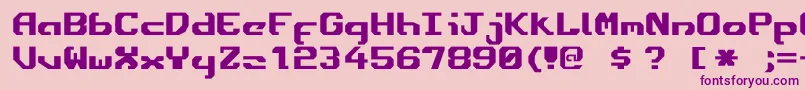 Weitere Informationen zur Ensign3-Schriftart Ensign3-Schriftart – Violette Schriften auf rosa Hintergrund