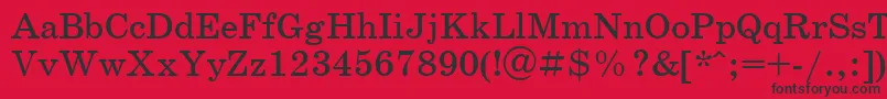 Ukrainianschoolbook Font – Black Fonts on Red Background