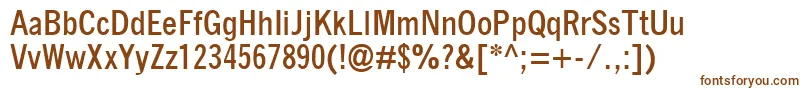 QuicktypeIiCondensedBold Font – Brown Fonts on White Background