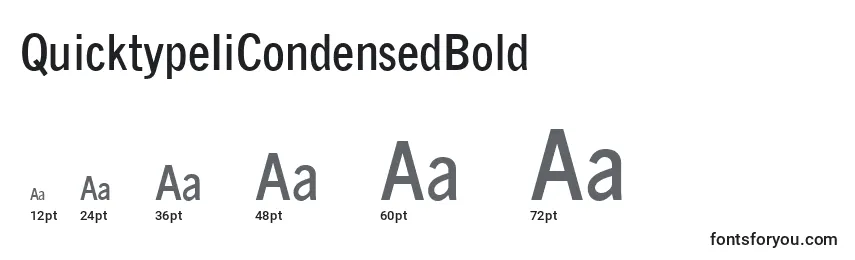QuicktypeIiCondensedBold Font Sizes
